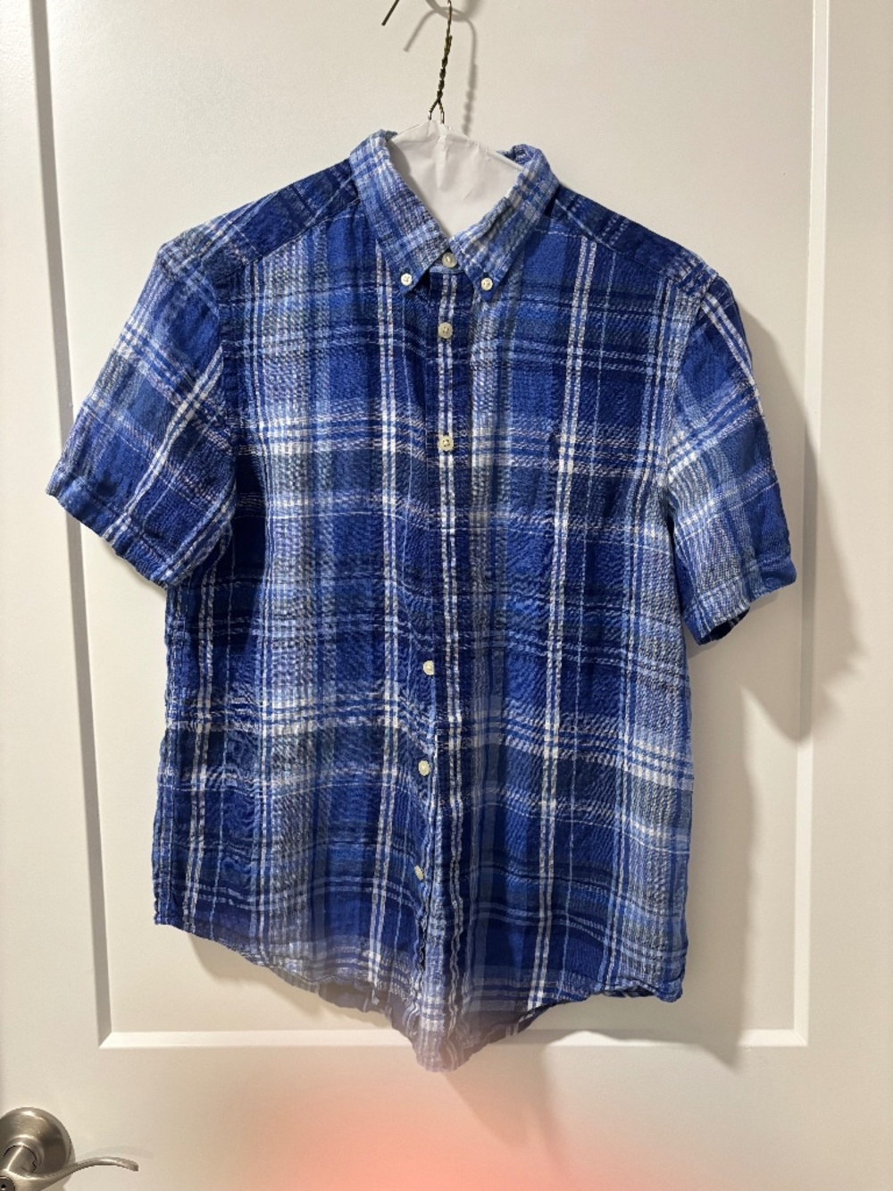 Ralph Lauren Linen Short-Sleeved Button Down Boys L (14-16)